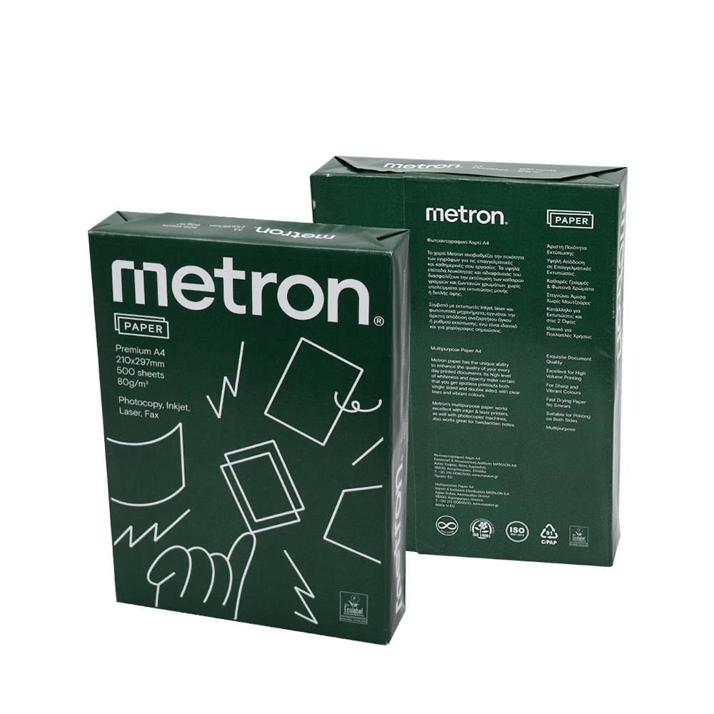 METRON ΧΑΡΤΙ ΦΩΤΟΑΝΤΙΓΡΑΦΙΚΟ Α4 80gsm 500 ΦΥΛΛΑ ΚΟΥΤΙ ΜΕ ΕΞΥΠΝΟ ΑΝΟΙΓΜΑ