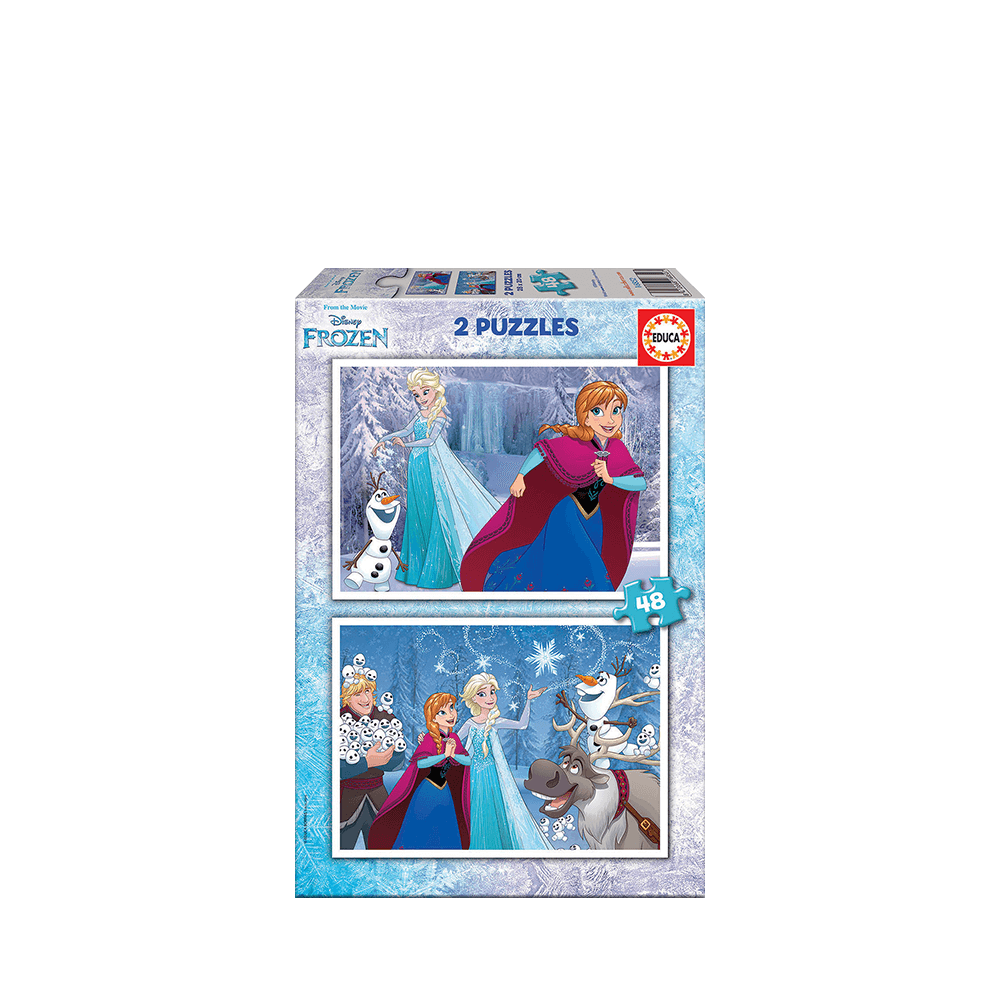 EDUCA ΠΑΖΛ 4+ 48 ΚΟΜΜΑΤΙΑ 2 ΣΧΕΔΙΑ 31.6x21.7x4.6cm FROZEN