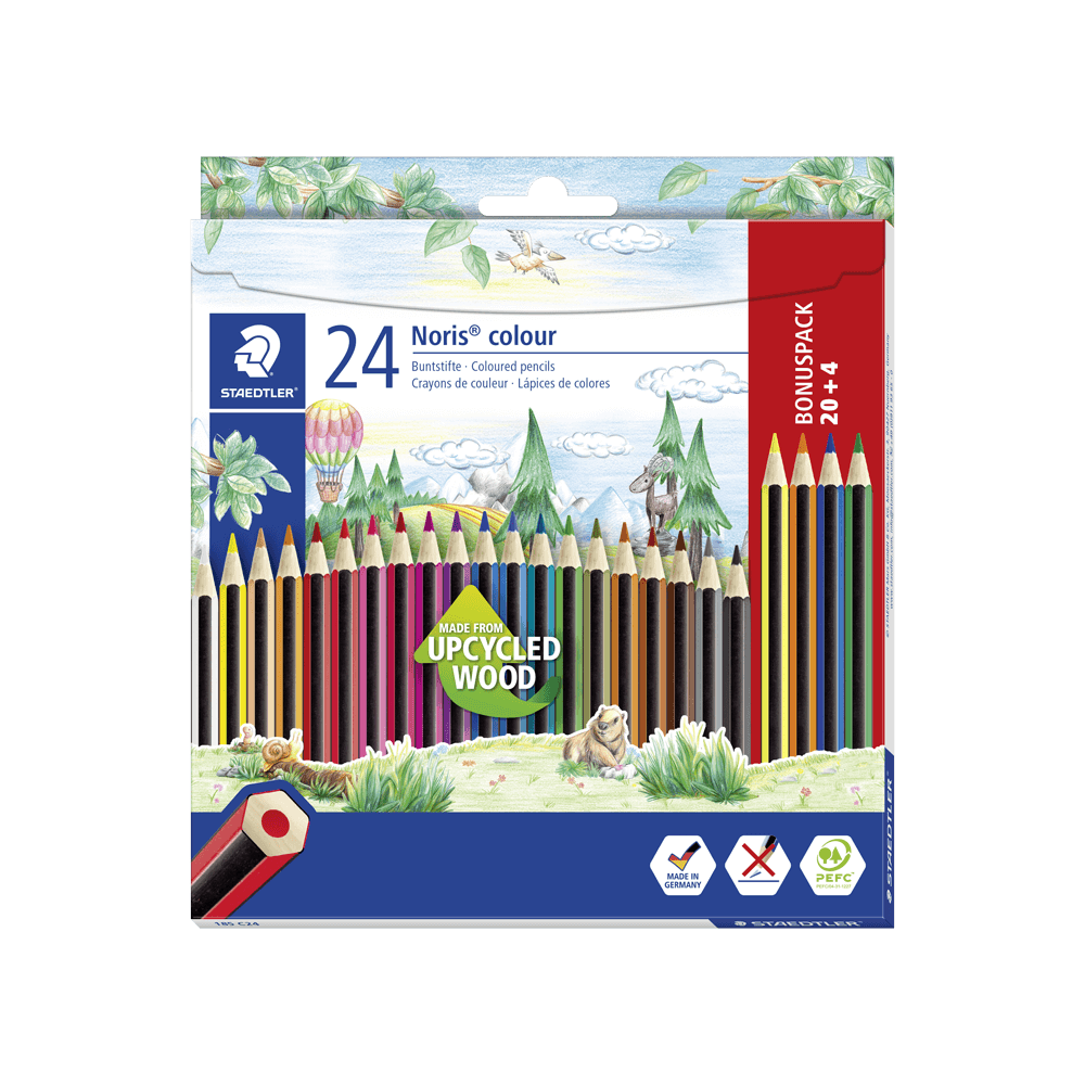 STAEDTLER ΚΡΑΙΓΙΟΝ (ΞΥΛΟΜΠΟΓΙΕΣ) 20+4 ΧΡΩΜΑΤΑ ΔΩΡΟ