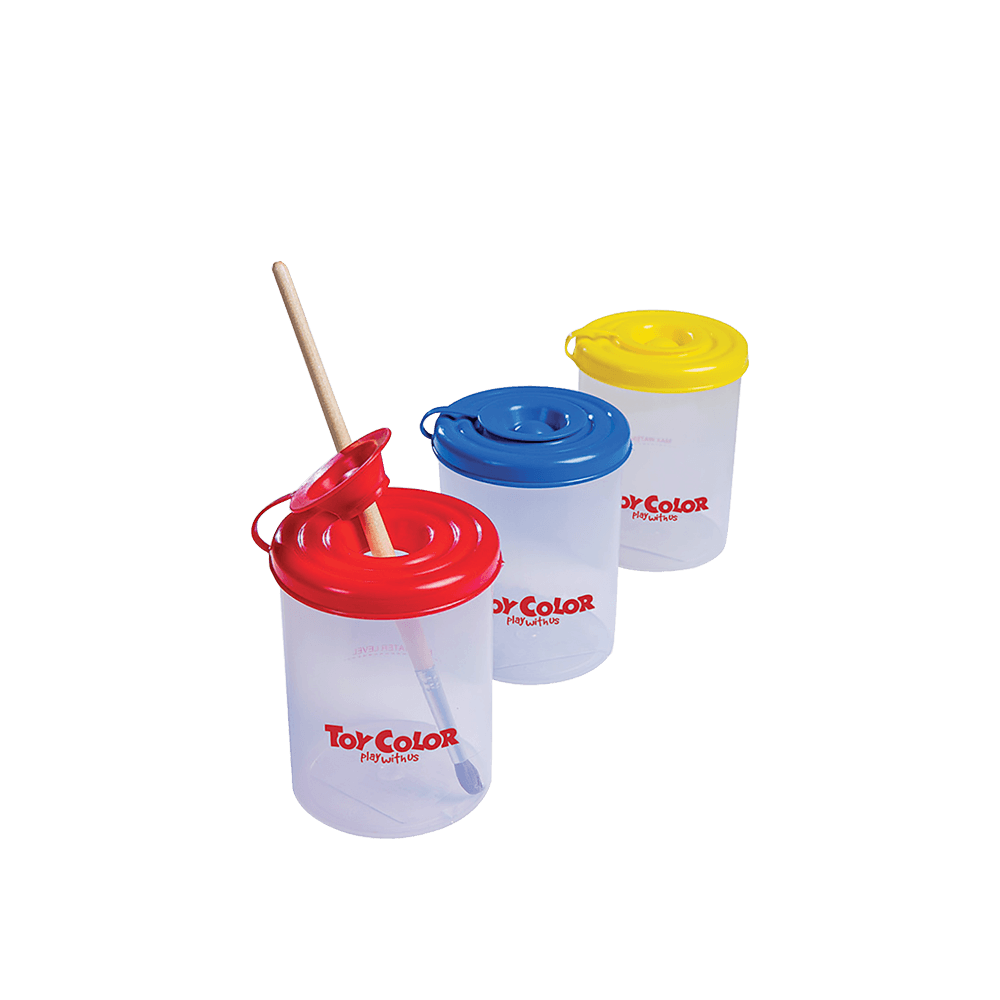 TOY COLOR ΔΟΧΕΙΟ ΧΡΩΜΑΤΟΣ ΜΕ ΚΑΠΑΚΙ ΠΛΑΣΤΙΚΟ PRIMARY ΑΣΣΟΡΤΙ