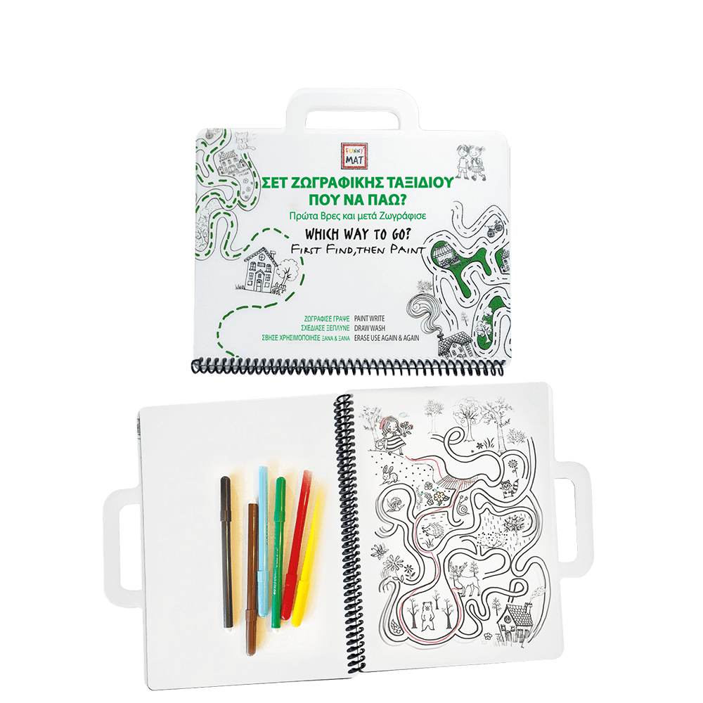 AKADEMI ΣΕΤ ΖΩΓΡΑΦΙΚΗΣ ΤΑΞΙΔΙΟΥ 19x26cm TRAVEL SET ΠΟΥ ΝΑ ΠΑΩ