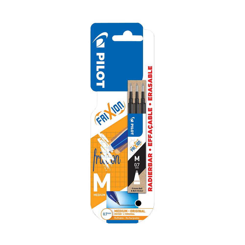 PILOT ΑΝΤ/ΚΟ FRIXION BALL 0.7 BLISTER 3Τ B1/0637745 ΜΑΥΡΟ BBL
