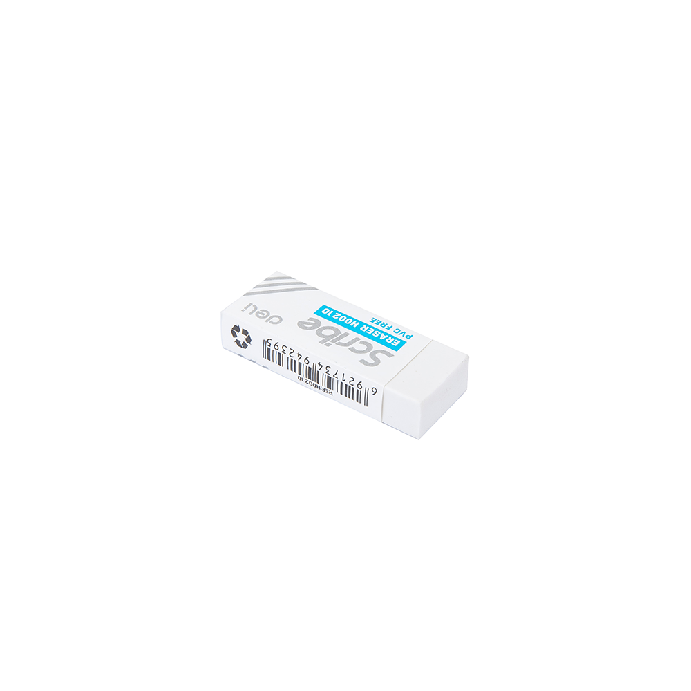 DELI ΓΟΜΑ 54x20x10mm SCRIBE ΛΕΥΚΗ 20 ΤΕΜΑΧΙΑ