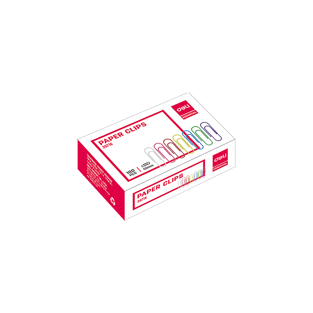 DELI ΣΥΝΔΕΤΗΡΕΣ Νο4 ΧΡΩΜΑΤΙΣΤΟΙ 100Τ 33mm ESSENTIAL ΑΣΣΟΡΤΙ 10 ΤΕΜΑΧΙΑ