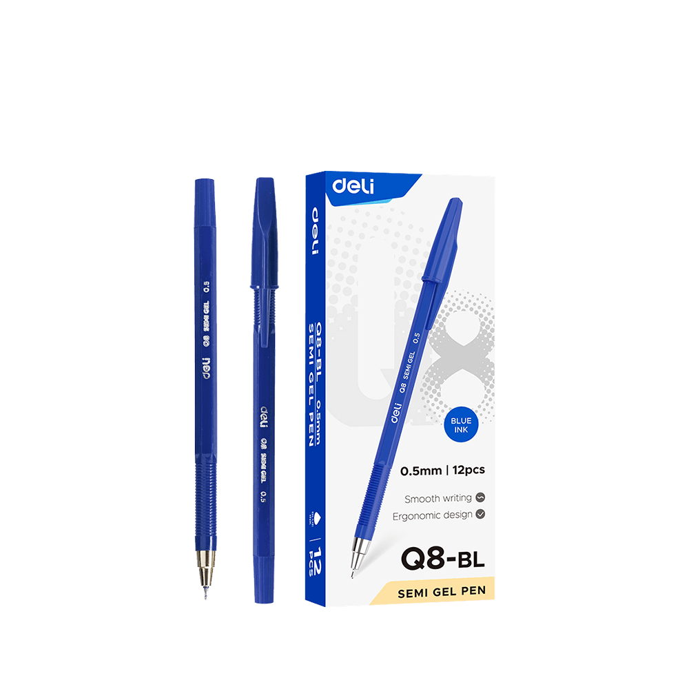 DELI ΣΤΥΛΟ SEMI GEL ΜΠΛΕ ΜΕΛΑΝΙ 0.5mm THINK ΜΠΛΕ 12 ΤΕΜΑΧΙΑ