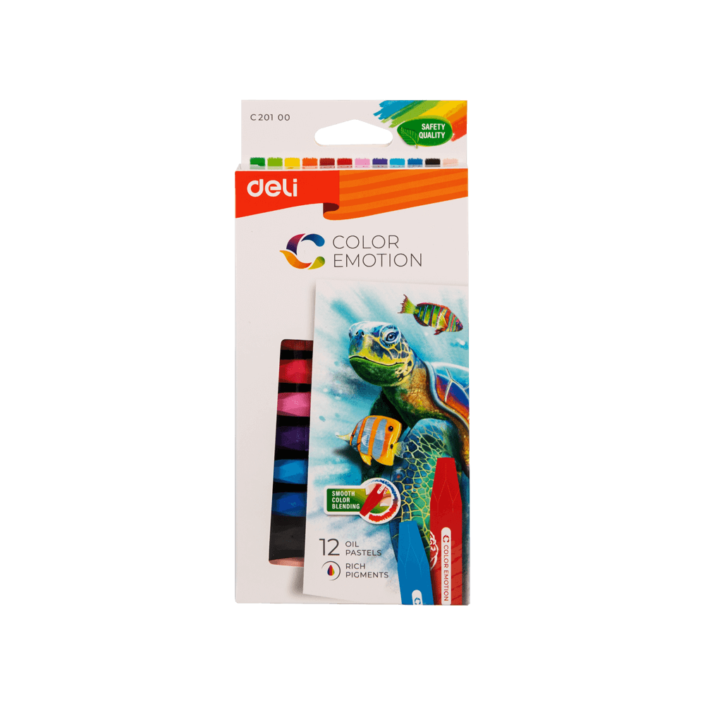 DELI ΛΑΔΟΠΑΣΤΕΛ 12 ΧΡΩΜΑΤΑ COLOR EMOTION 20 ΤΕΜΑΧΙΑ