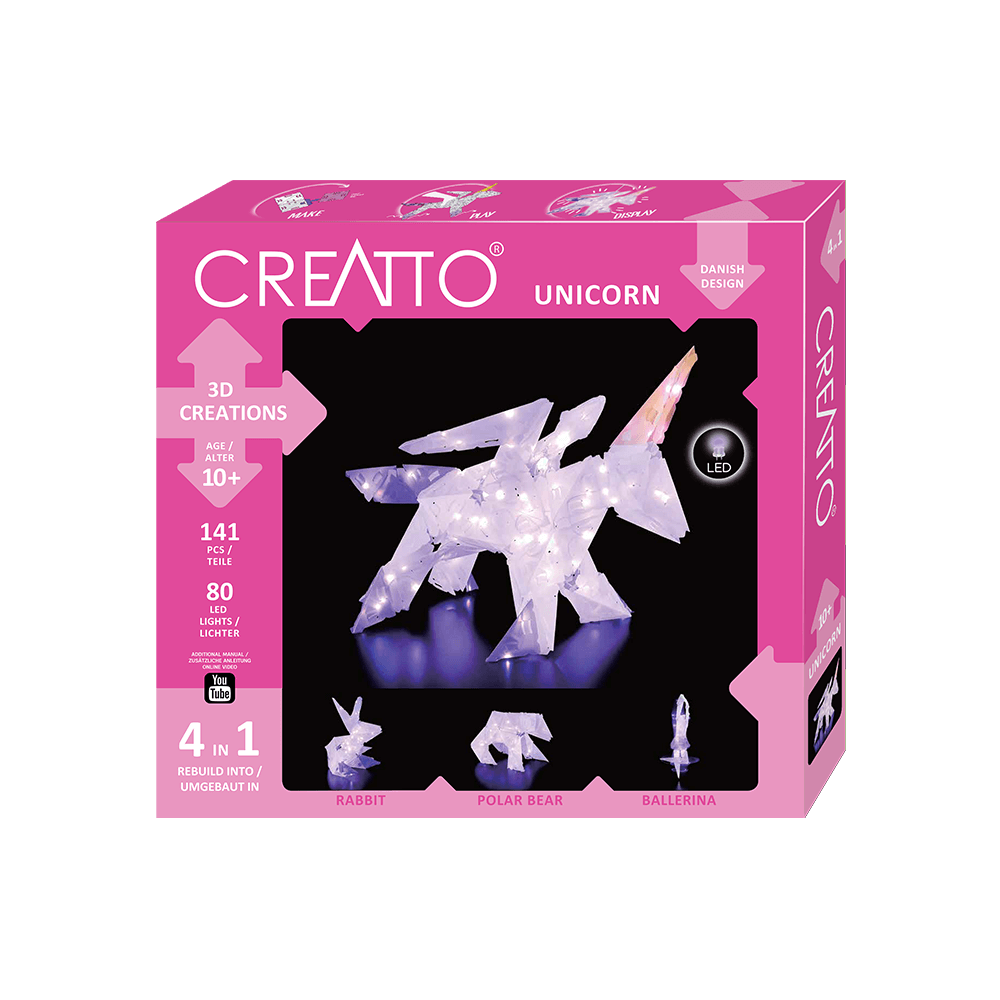 KOSMOS 3D ΚΑΤΑΣΚΕΥΗ ΜΕ LED 4 ΣΕ 1 ΜΟΝΟΚΕΡΟΣ CREATTO
