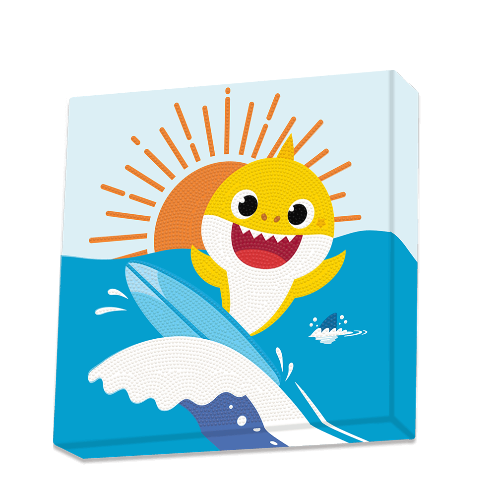 DIAMOND DOTZ ΚΑΤΑΣΚΕΥΗ ΨΗΦΙΔΩΤΟ BOX 28x28cm DOTZBOX BABY SHARK