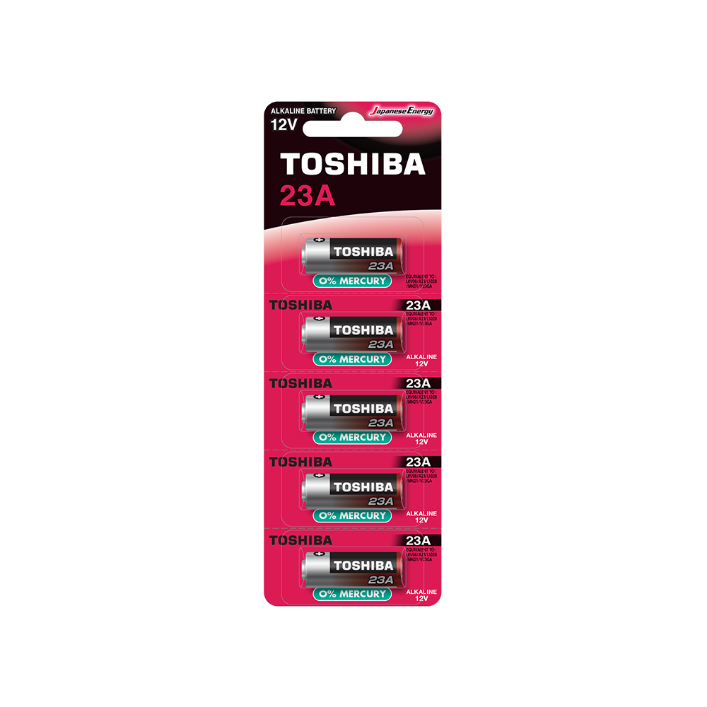 TOSHIBA ΜΠΑΤΑΡΙΑ ΣΥΝΑΓΕΡΜΟΥ 23A ALKALINE 12V BP-5C 5 ΤΕΜΑΧΙΑ