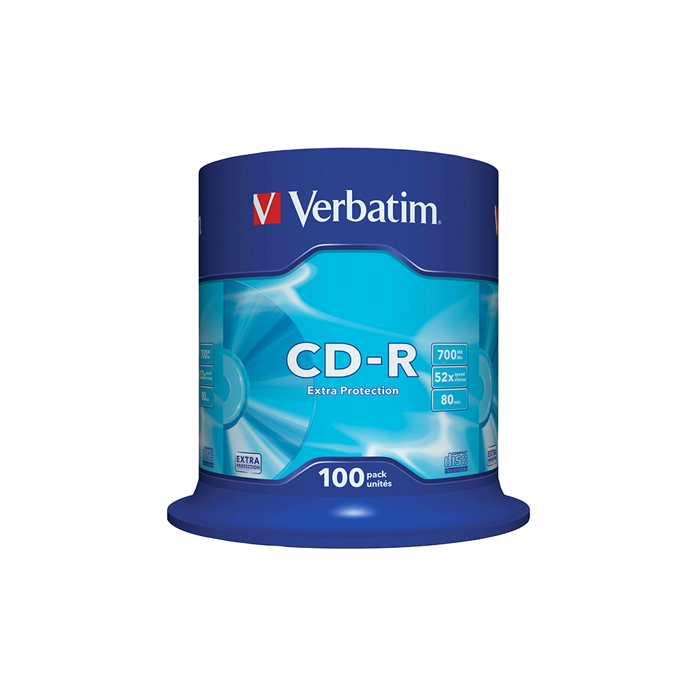 VERBATIM CD-R 700MB 52X DATALIFE CB 100 ΤΕΜΑΧΙΑ