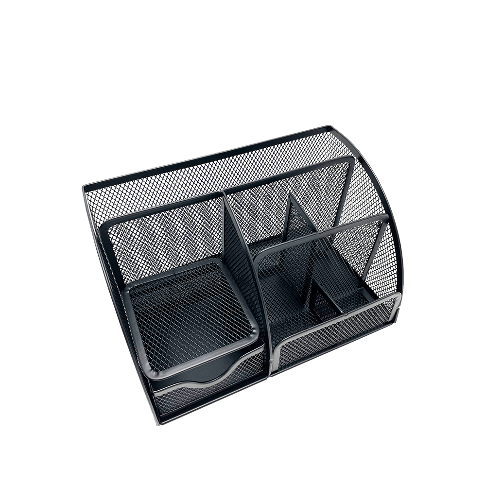 METRON ΣΕΤ ΓΡΑΦΕΙΟΥ ΜΕΤΑΛΛΙΚΟ 7 ΘΕΣΕΩΝ 22x14x12.5cm ΜΑΥΡΟ