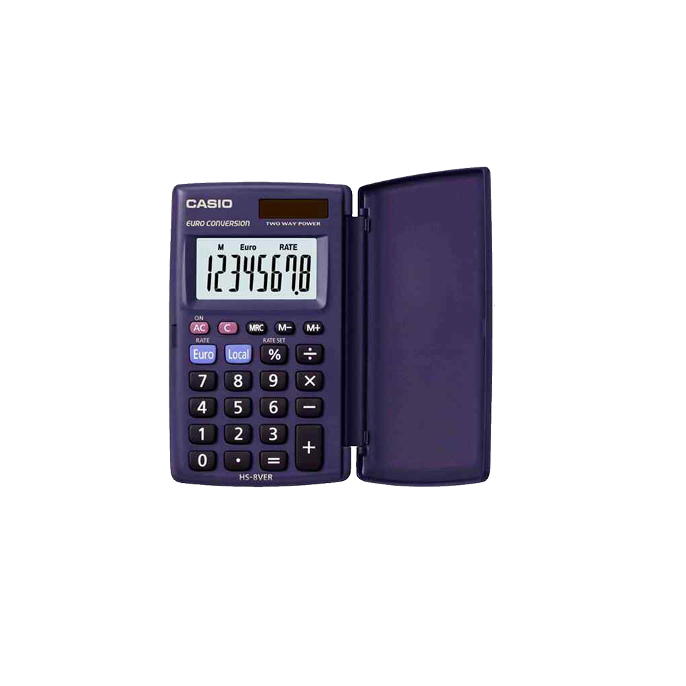 CASIO ΑΡΙΘΜΟΜΗΧΑΝΗ 8 ΨΗΦΙΩΝ 10.4x6.25cm HS-8VER