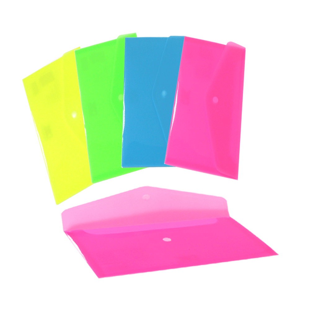 DATA KING ΦΑΚΕΛΟΣ ΜΕ ΚΟΥΜΠΙ 22x12cm MY NEON ΑΣΣΟΡΤΙ 12 ΤΕΜΑΧΙΑ
