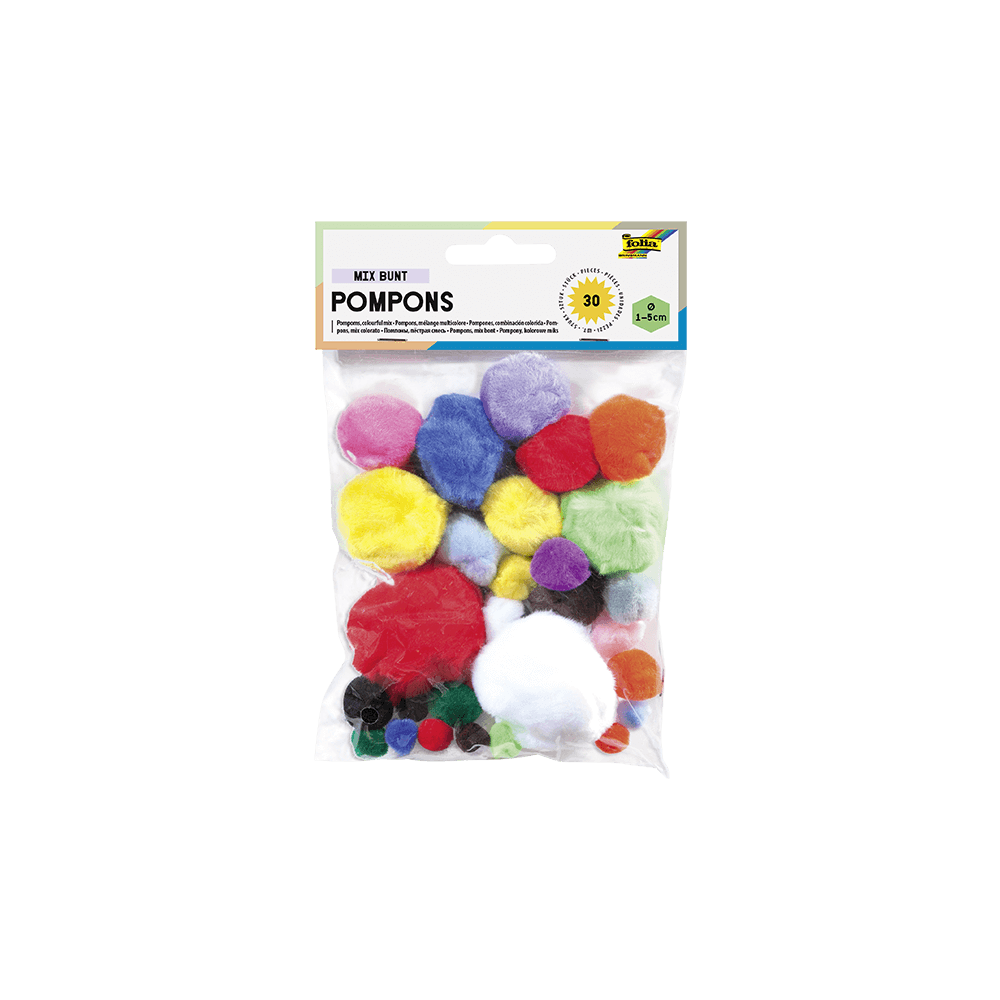 FOLIA ΠΟΜ ΠΟΜ 30 ΤΕΜΑΧΙΑ 1-5cm