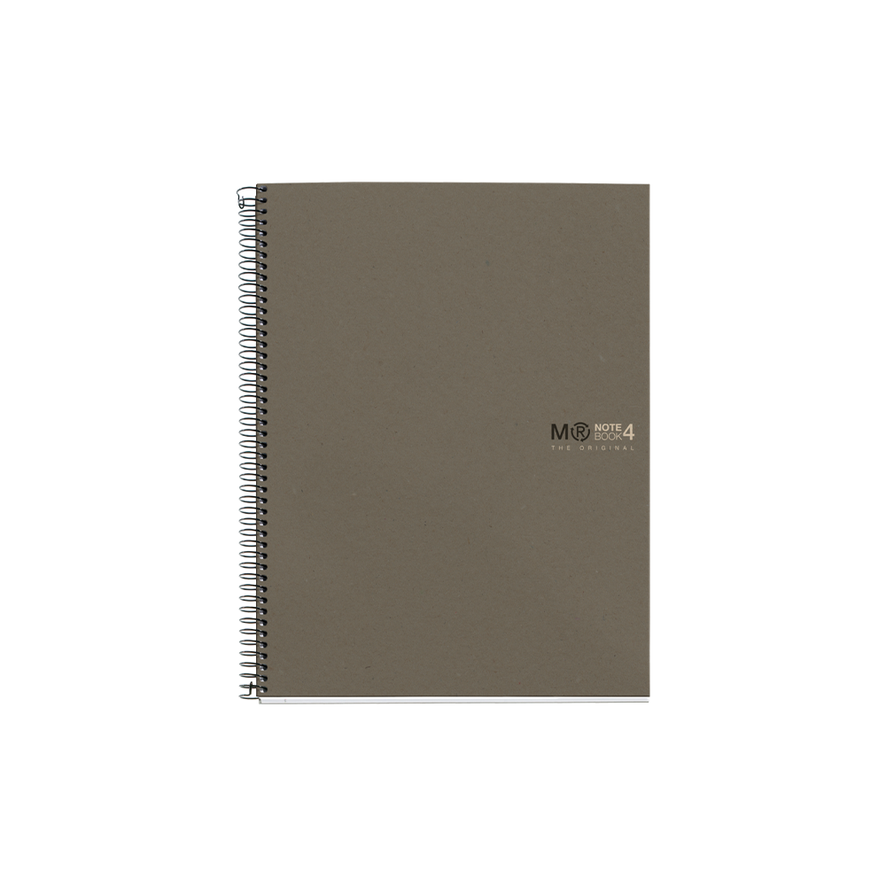 MIQUELRIUS ΤΕΤΡΑΔΙΟ ΡΙΓΕ ΣΠΙΡΑΛ 120 ΦΥΛΛΑ 4 ΘΕΜΑΤΑ Α4 80gsm RECYCLED ECOGREY