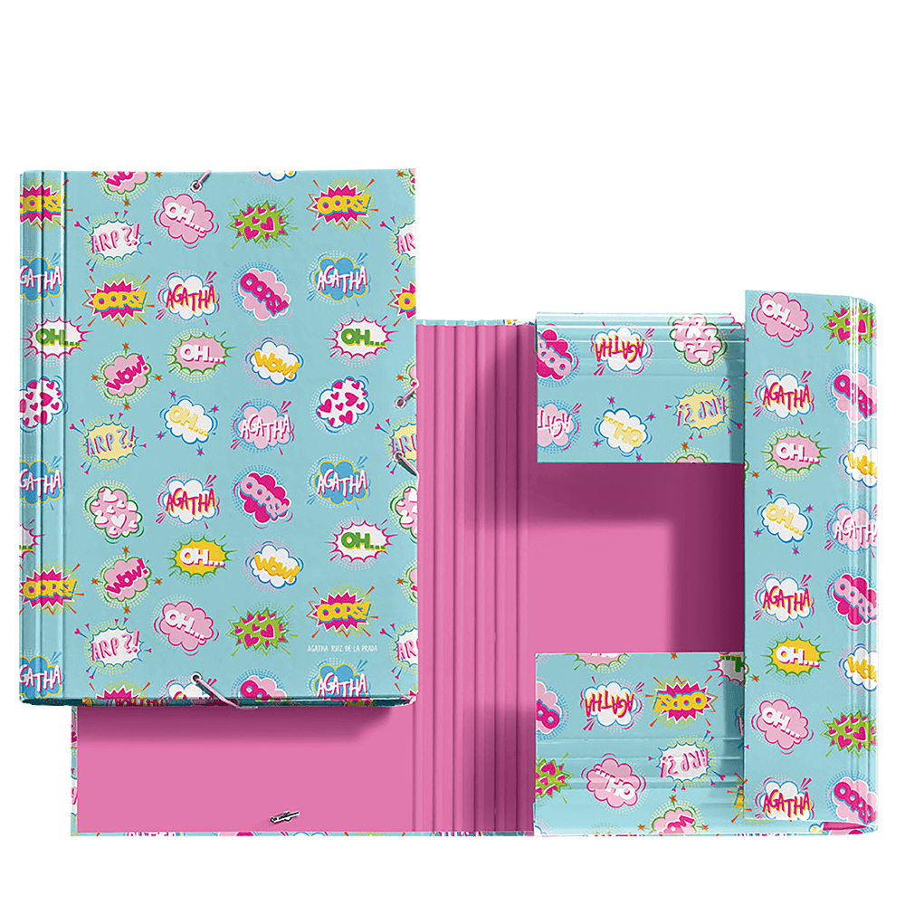 MIQUELRIUS ΦΑΚΕΛΟΣ ΛΑΣΤΙΧΟ Α4 ΧΑΡΤΙΝΟΣ 21x29.7cm AGATHA RUIZ DE LA PRADA WOW