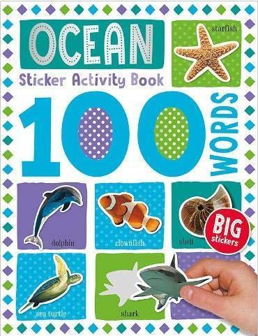 100 WORDS STICKER ACTIVITY - OCEAN