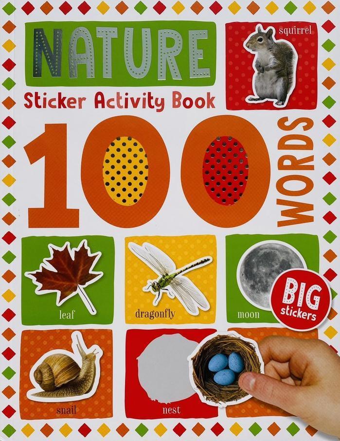 100 WORDS STICKER ACTIVITY - NATURE