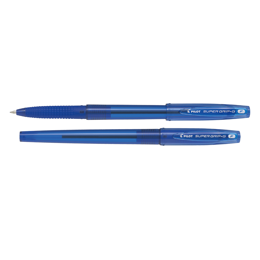 PILOT ΣΤΥΛΟ ΚΑΠΑΚΙ SUPER GRIP G 0.7mm FINE ΜΠΛΕ 12 ΤΕΜΑΧΙΑ