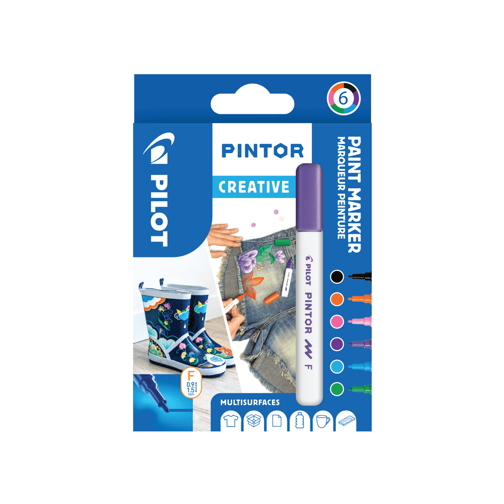 PILOT ΜΑΡΚΑΔΟΡΟΣ PINTOR FINE FUN ΣΕΤ 6 ΤΕΜΑΧΙΑ