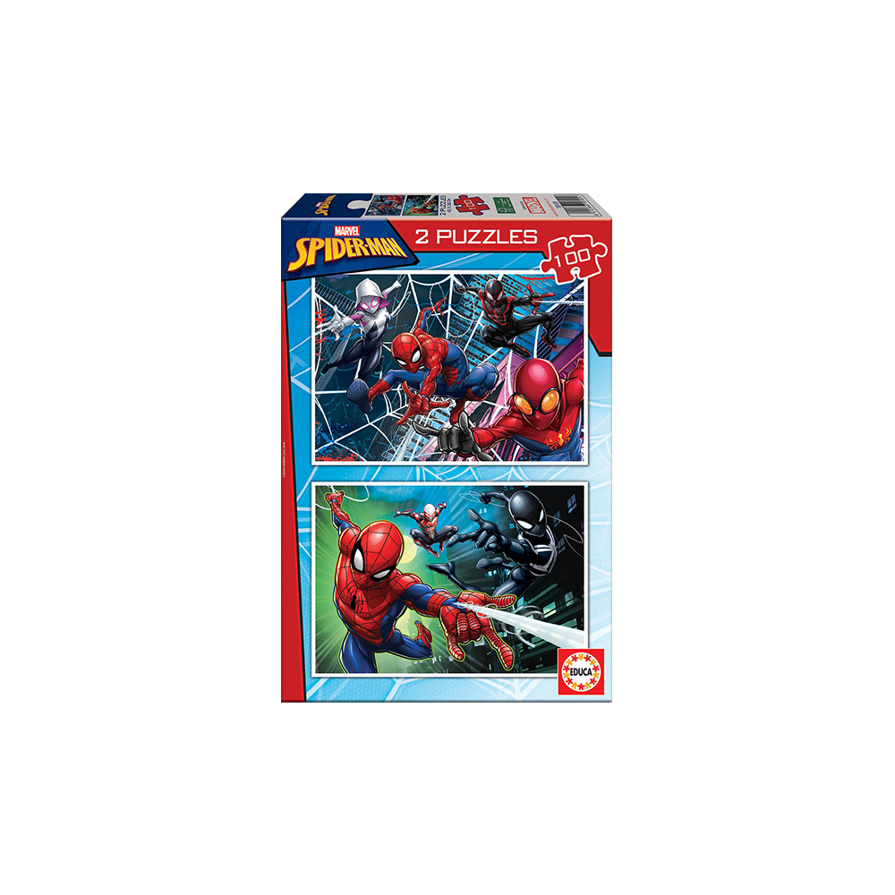 EDUCA ΠΑΖΛ 2x100 ΚΟΜΜΑΤΙΑ SPIDERMAN
