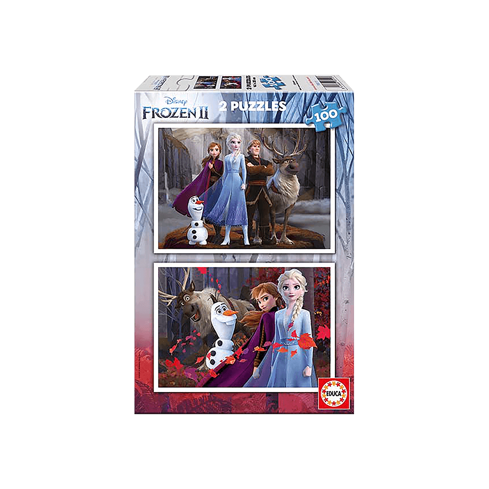 EDUCA ΠΑΖΛ 2x100 ΚΟΜΜΑΤΙΑ ΣΕΤ 2 ΣΕ 1 FROZEN