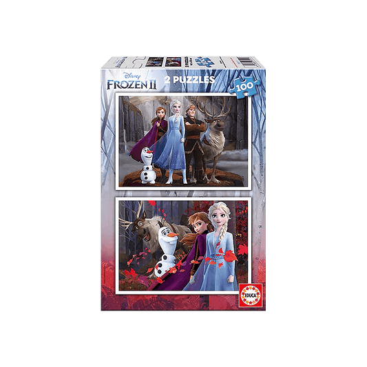 EDUCA ΠΑΖΛ 2x100 ΚΟΜΜΑΤΙΑ ΣΕΤ 2 ΣΕ 1 FROZEN