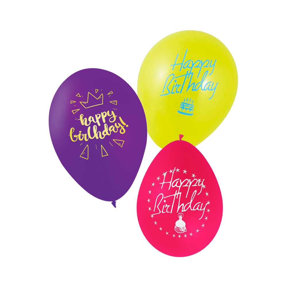 SWAN ΜΠΑΛΟΝΙΑ HAPPY BIRTHDAY 12 ΤΕΜΑΧΙΑ 26cm 12 ΤΕΜΑΧΙΑ