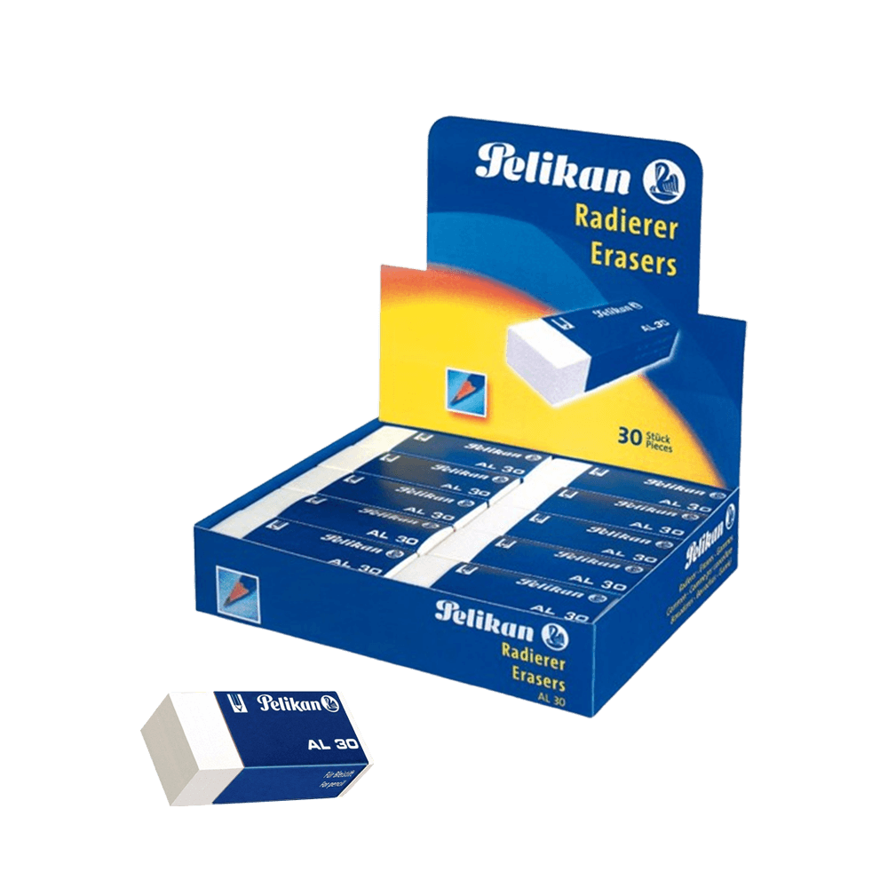 PELIKAN ΓΟΜΑ ΓΙΑ ΜΟΛΥΒΙ & ΞΥΛΟΜΠΟΓΙΑ ΛΕΥΚΗ ΜΙΚΡΗ 30 ΤΕΜΑΧΙΑ