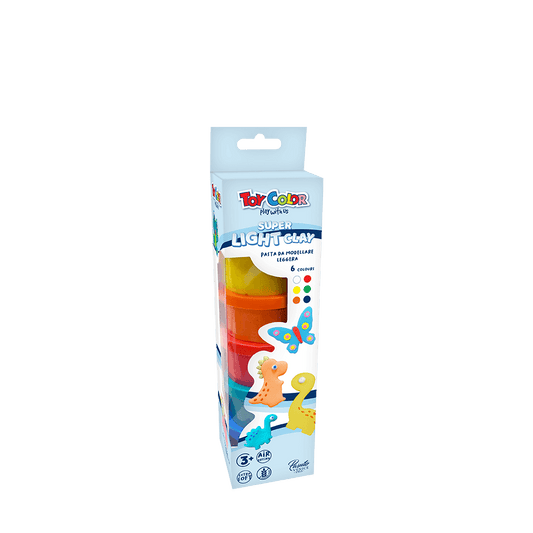 TOY COLOR ΠΛΑΣΤΟΖΥΜΑΡΑΚΙ 3+ 6 ΧΡΩΜΑΤΑ 20gr ΑΣΣΟΡΤΙ