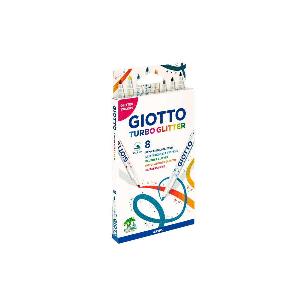 GIOTTO ΜΑΡΚΑΔΟΡΟΙ TURBO GLITTER 3+ 8 TEMAXIA