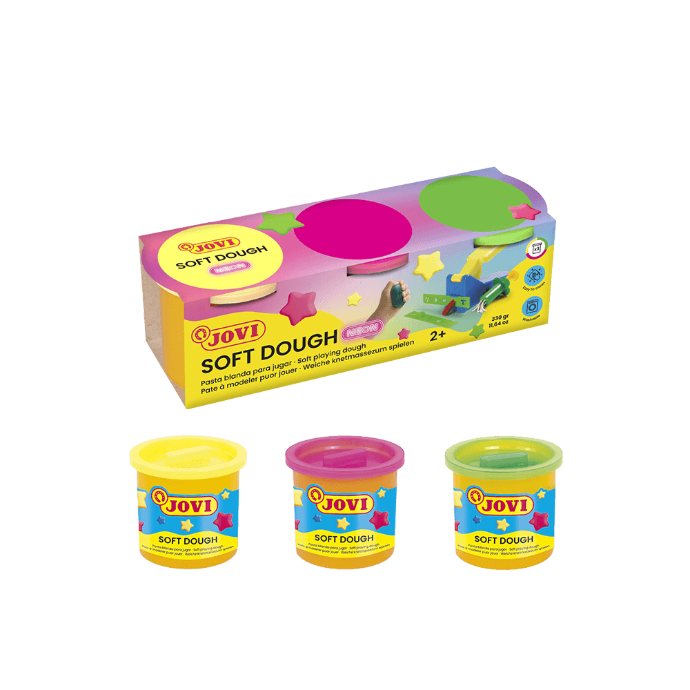 JOVI ΠΛΑΣΤΟΖΥΜΑΡΑΚΙ 2+ 3 ΧΡΩΜΑΤΑ 3x110gr NEON ΑΣΣΟΡΤΙ