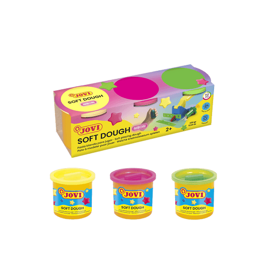 JOVI ΠΛΑΣΤΟΖΥΜΑΡΑΚΙ 2+ 3 ΧΡΩΜΑΤΑ 3x110gr NEON ΑΣΣΟΡΤΙ