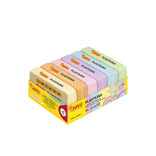 JOVI ΠΛΑΣΤΕΛΙΝΗ 3+ ΣΕΤ 6 ΧΡΩΜΑΤΑ 50gr PASTEL