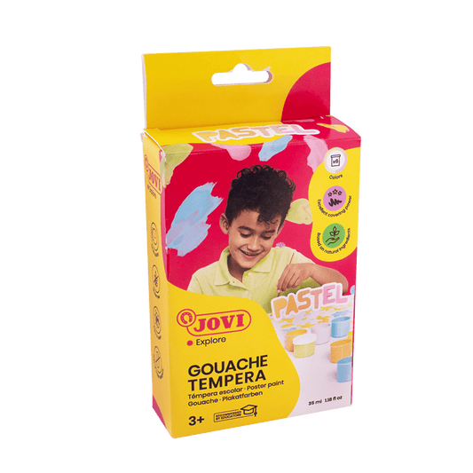 JOVI ΤΕΜΠΕΡΑ 6 ΧΡΩΜΑΤΑ 35ml 3+ PASTEL