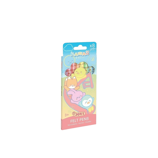 JOVI ΜΑΡΚΑΔΟΡΟΣ WASHABLE BLISTER 8 ΧΡΩΜΑΤΑ 3+ Φ3mm KAWAII