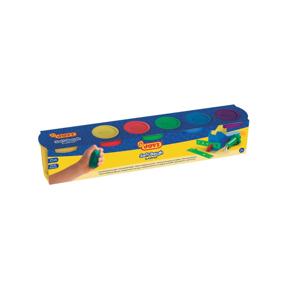 JOVI ΠΛΑΣΤΟΖΥΜΑΡΑΚΙ 5 ΧΡΩΜΑΤΑ 5x110gr 2+