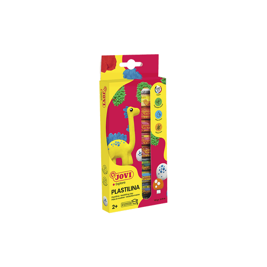 JOVI ΠΛΑΣΤΕΛΙΝΗ ΧΑΡΤΙΝΟ BLISTER 10 ΧΡΩΜΑΤΑ 15gr 2+