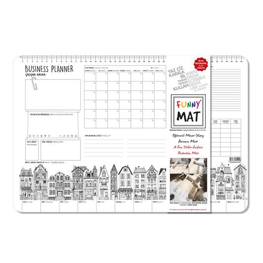 AKADEMI ΣΟΥΠΛΑ ΕΠΙΦΑΝΕΙΑ ΖΩΓΡΑΦΙΚΗΣ BUSINESS PLANNER 48x33.5cm FUNNY MAT