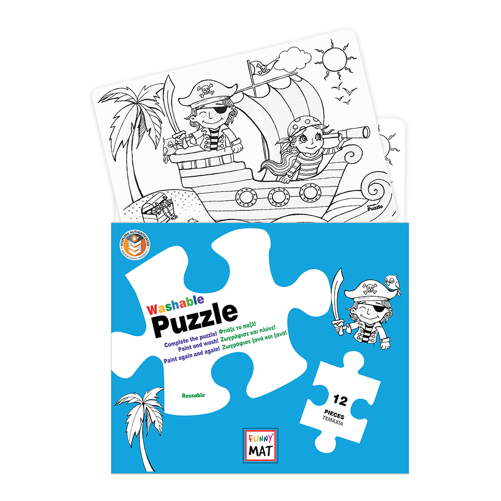 AKADEMI ΠΑΖΛ ΕΠΙΦΑΝΕΙΑ ΖΩΓΡΑΦΙΚΗΣ ΠΕΙΡΑΤΕΣ 30x40cm FUNNY PUZZLE