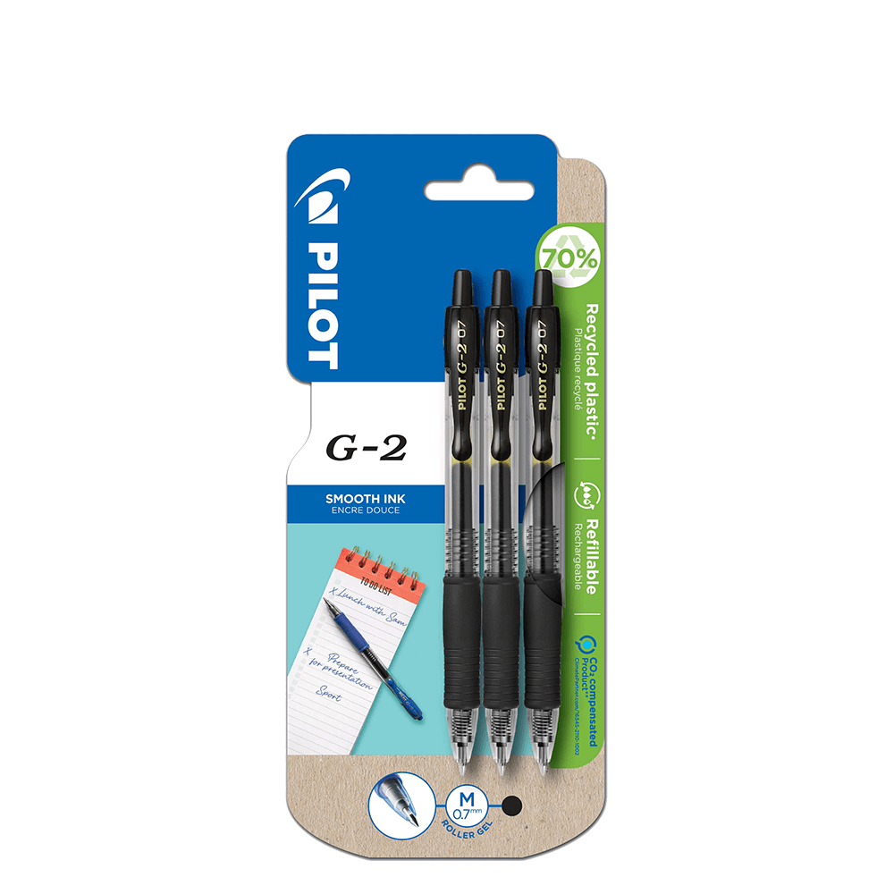 PILOT ΣΤΥΛΟ G-2 0.7 BLISTER 3Τ BC3_0210092 ΜΑΥΡΟ