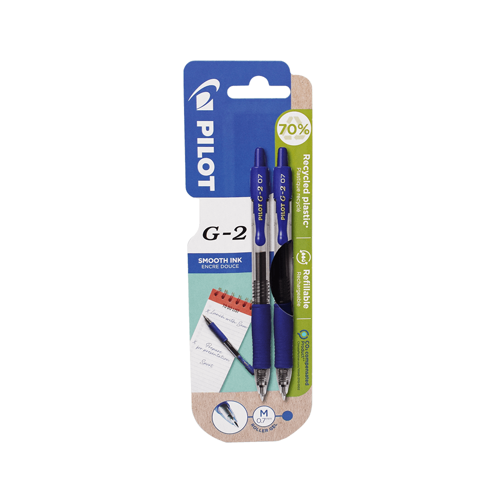 PILOT ΣΤΥΛΟ G-2 0.7mm ΜΠΛΕ 2ΤΕΜΑΧΙΑ