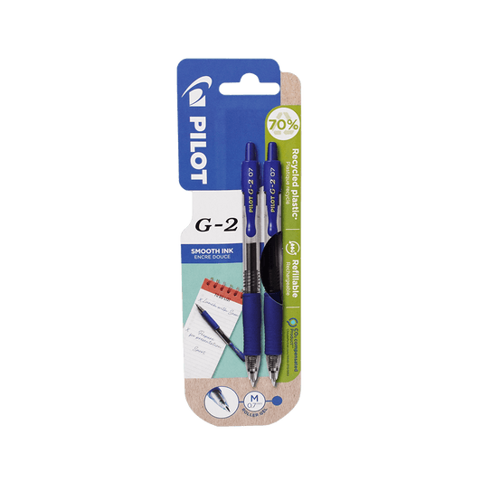 PILOT ΣΤΥΛΟ G-2 0.7mm ΜΠΛΕ 2ΤΕΜΑΧΙΑ
