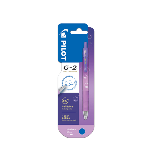PILOT ΣΤΥΛΟ G-2 ΜΠΛΕ ΜΕΛ.BLISTER 0.7mm G-2 BUBBLE BLI449003 ΜΩΒ