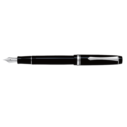 PILOT FINE WRITING ΠΕΝΑ 14Κ. CUSTOM HERITAGE 91 RHODIUM MEDIUM ΜΑΥΡΗ