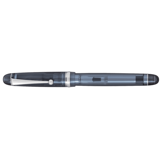 PILOT FINE WRITING ΠΕΝΑ 14K RHODIUM FINE CUSTOM 74 ΔΙΑΦΑΝΗ BLUE-BLACK