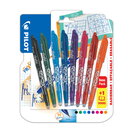 PILOT ΣΤΥΛΟ FRIXION BALL 0.7mm & ΔΩΡΟ SUDOKU BLISTER 8 ΤΕΜΑΧΙΑ ΑΣΣΟΡΤΙ