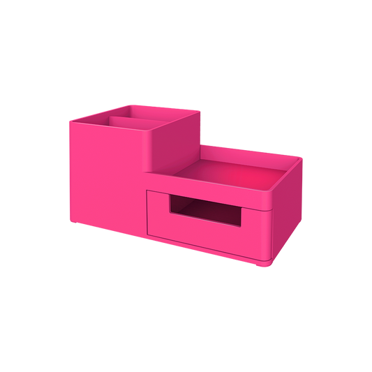 DELI ΣΕΤ ΓΡΑΦΕΙΟΥ ΠΛΑΣΤΙΚΟ 3 ΘΕΣΕΩΝ 17.5x9x9.2cm RIO MAGENTA