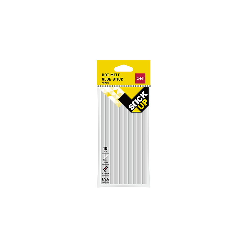 DELI ΚΟΛΛΑ ΣΙΛΙΚΟΝΗΣ BLISTER 10 ΤΕΜΑΧΙΑ Φ7mmx150mm STICK UP ΔΙΑΦΑΝΗ