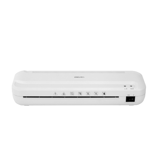 DELI ΜΗΧΑΝΗ ΠΛΑΣΤΙΚΟΠΟΙΗΣΗΣ Α4 33x10.8x6cm 70-100micron 220mm/min ΛΕΥΚΗ